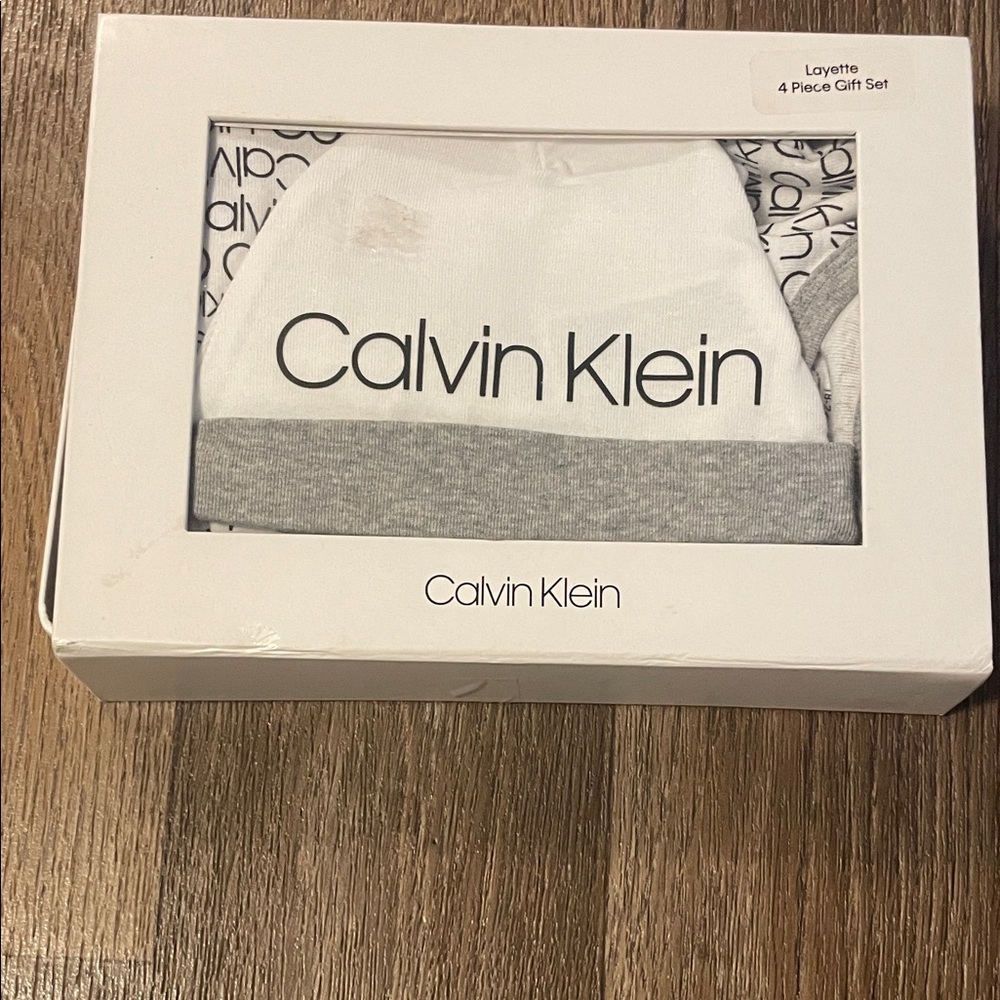 Calvin Klein infant Underwear Set - White and Gray